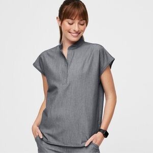 Figs Graphite Rafaela Oversized Scrub Top